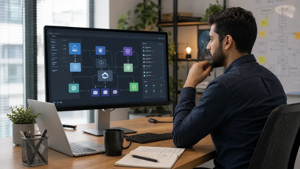 Backend developer planning secure API integrations between business systems Backend developer planning secure API integrations between business systems