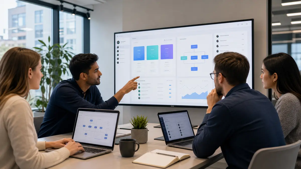 SaaS team reviewing subscription plans onboarding and user roles SaaS team reviewing subscription plans onboarding and user roles