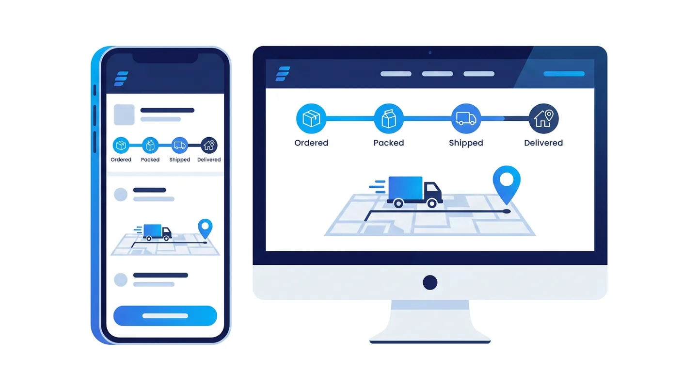 Branded Shopify order tracking page — PackSlip free app