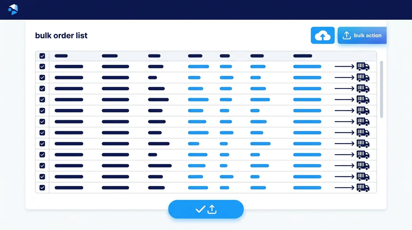 Shopify bulk order fulfillment dashboard — PackSlip free app
